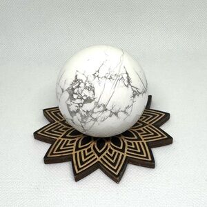 Crystal Howlite Sphere